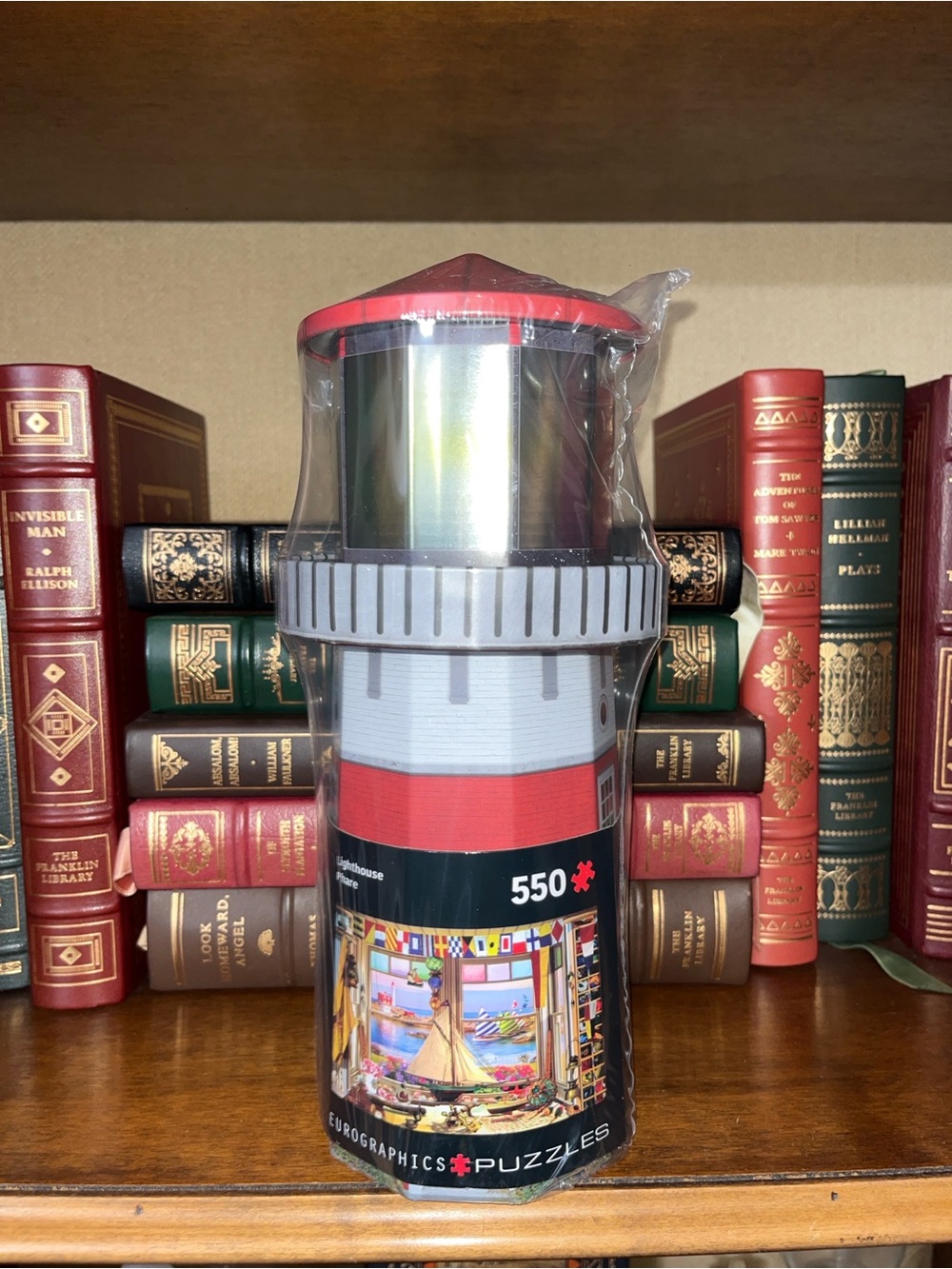 Eurographics Red and White Lighthouse 550-Piece Puzzle - Picture 2 of 2